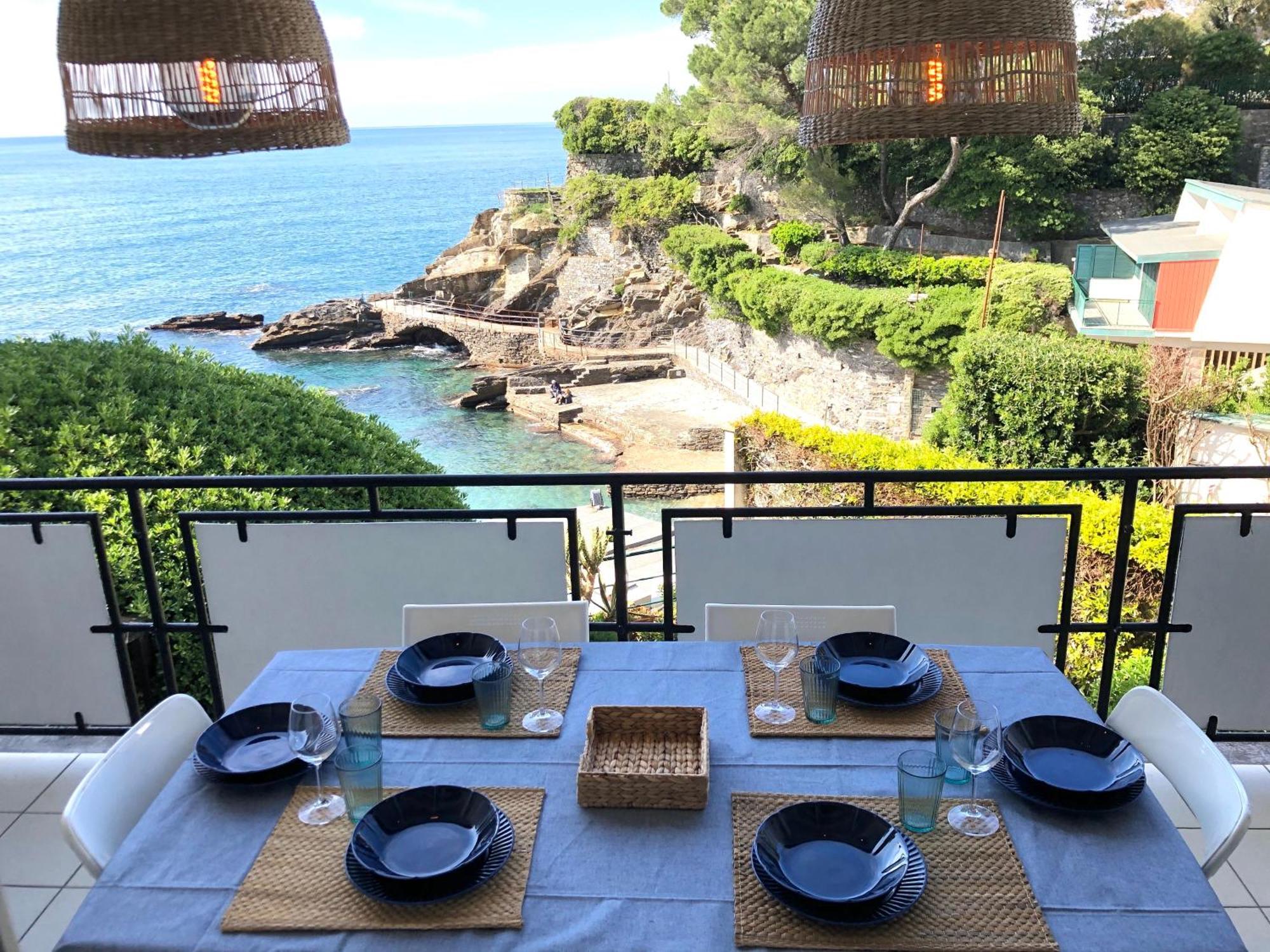 Ferienwohnung Un Passo Dal Mare Zoagli Exterior foto
